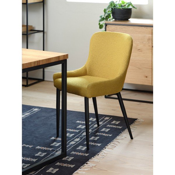Dabīga toņa ēdamgalds ar ozolkoka imitācijas galda virsmu 90x180 cm Rivoli – Unique Furniture-image-1