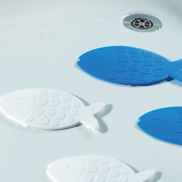 Bērnu pretslīdēšanas paklājiņi vannai (5 gab.) 16x10,5 cm Globefish – Spirella-image-1