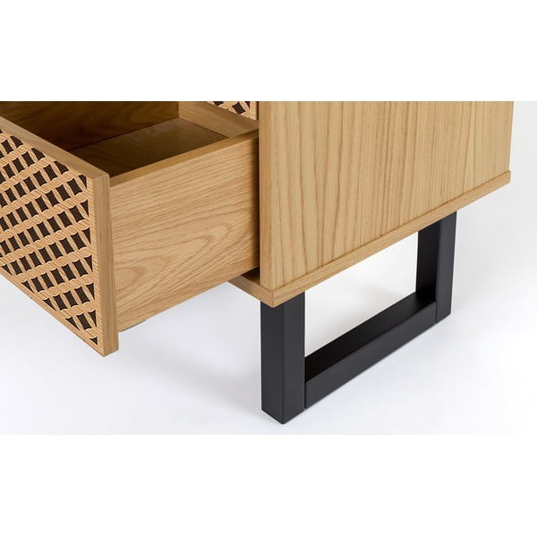 Naktsskapītis no ozolkoka Woodman Camden Diamond-image-3