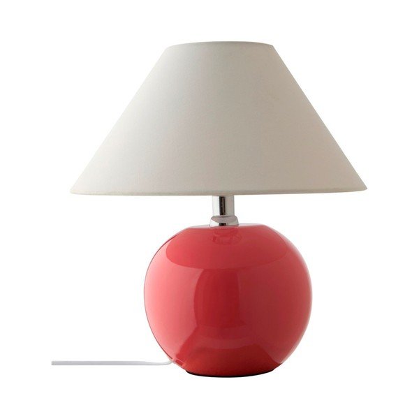 Rozā/krēmkrāsas keramikas galda lampa (augstums 29 cm) Karamell – Jotex