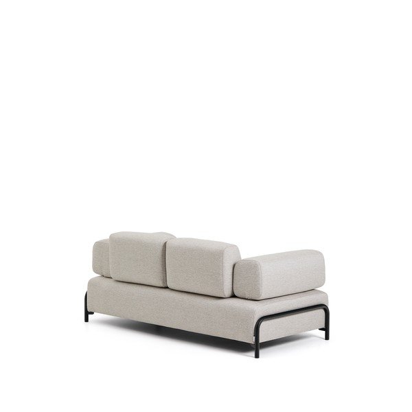 Pelēkbēšs modulārais dīvāns 200 cm Compo – Kave Home-image-4