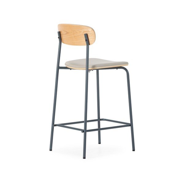 Bēši polsterēti bāra krēsli (2 gab.) (sēdekļa augstums 65,5 cm) Saula – Marckeric-image-4