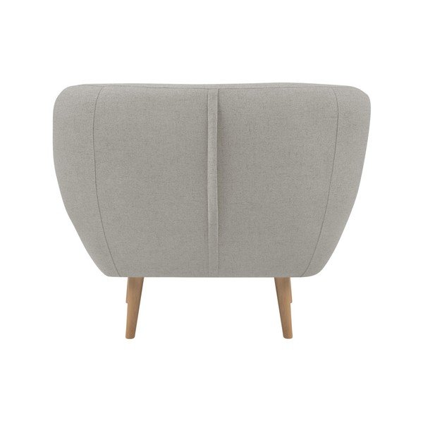 Krēmkrēsls ar gaišām kājām Mazzini Sofas Sicile-image-1