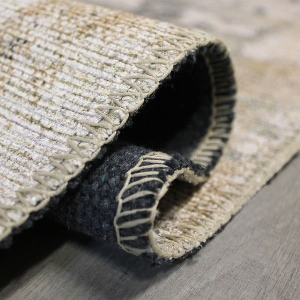 Pelēkbēšs mazgājams paklājs 115x170 cm Lila Abstract – Flair Rugs-image-2