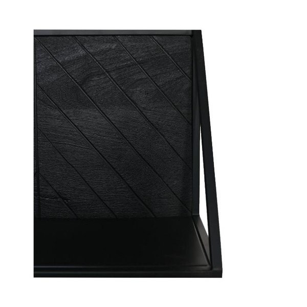 Melns mango koka divstāvu plaukts Verona – HSM collection-image-4