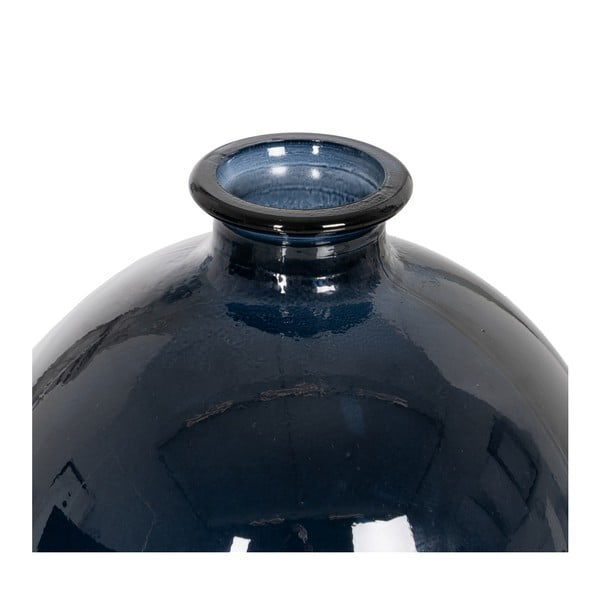 Tumši zila rokām darināta vāze (augstums 18 cm) – Ixia-image-3