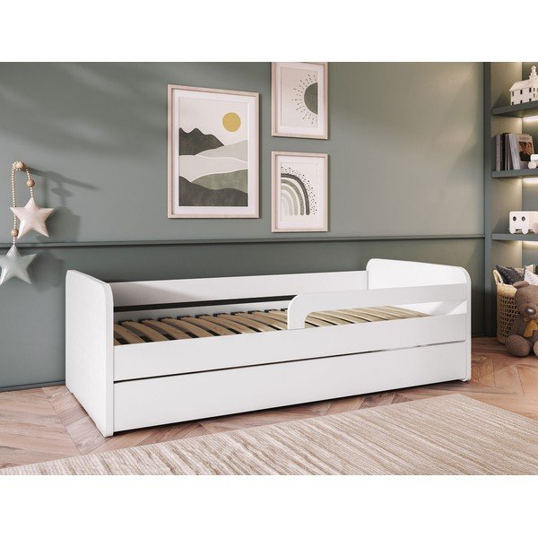 Balta bērnu gulta ar redelēm 80x200 cm Duuli – ELTAP-image-1