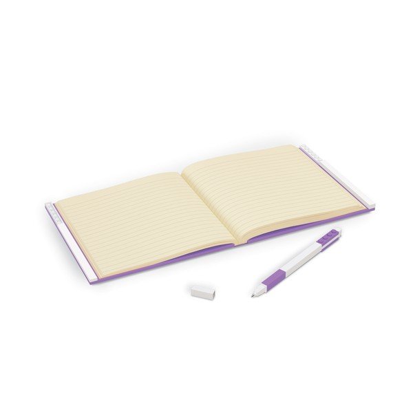 Violets kvadrātveida blociņš ar gela pildspalvu LEGO®, 15,9 x 15,9 cm-image-1