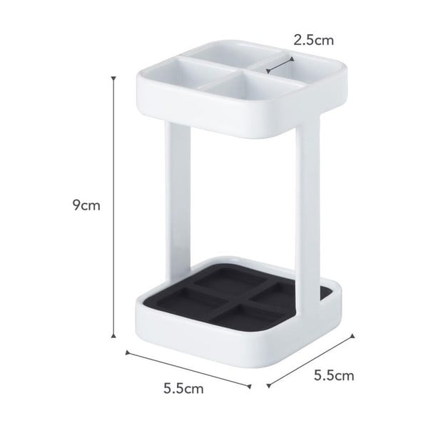 Balts zobu birstes turētājs YAMAZAKI Tower Slim-image-3