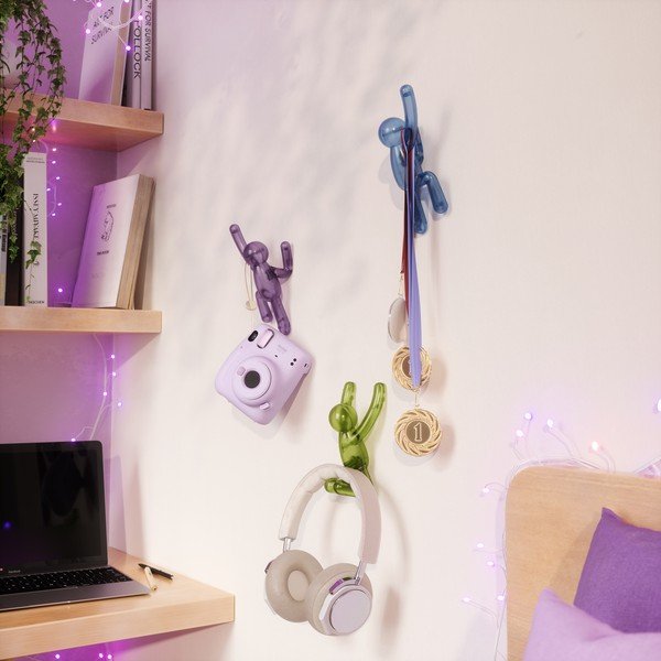 Plastmasas āķi (3 gab.) ar uzstādīšanu bez urbšanas Buddy – Umbra-image-1