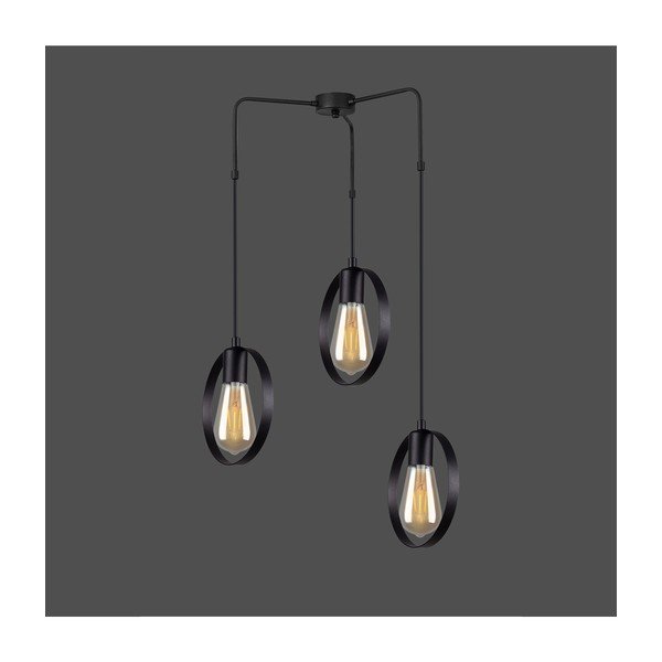 Melna piekarama lampa Squid Lighting Circle, augstums 100 cm-image-1