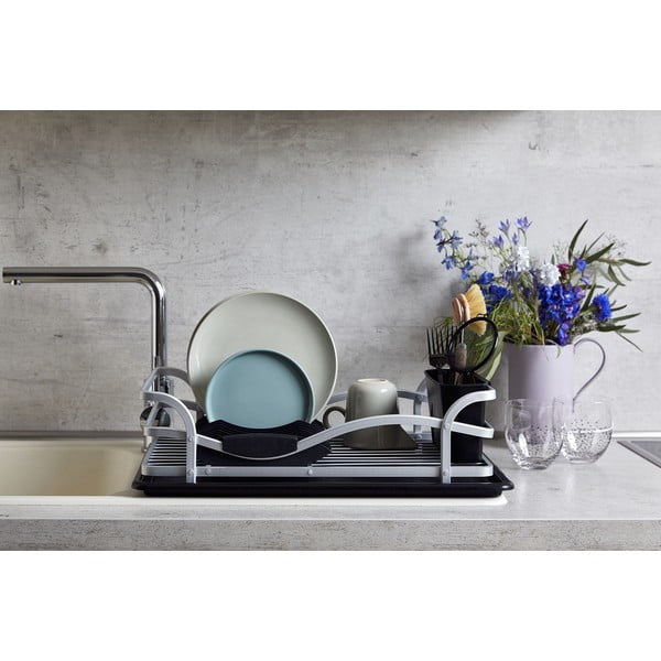 Melns alumīnija trauku žāvētājs Wenko Drip -image-4