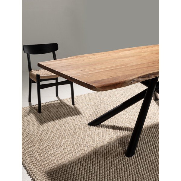 Akācijas masīvkoka ēdamgalds 100x220 cm Anuri – MOME-image-2