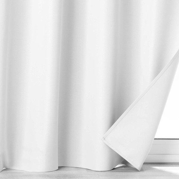 Gaiši pelēks mikrošķiedras gaismu necaurlaidīgs aizkars 140x260 cm Obscure – douceur d'intérieur-image-3