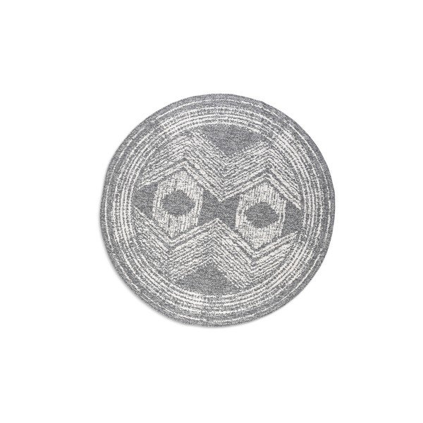 Pelēks/krēmkrāsas apaļš āra paklājs ø 140 cm Gemini – Elle Decoration-image-2