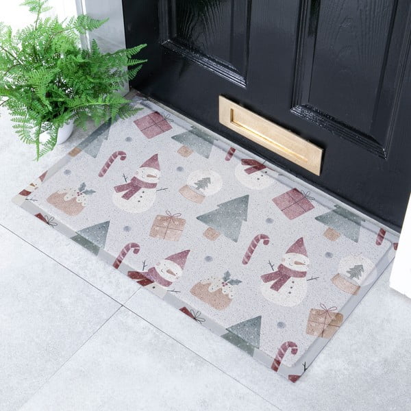 Kājslauķis ar Ziemassvētku motīvu 40x70 cm Snowman – Artsy Doormats-image-1