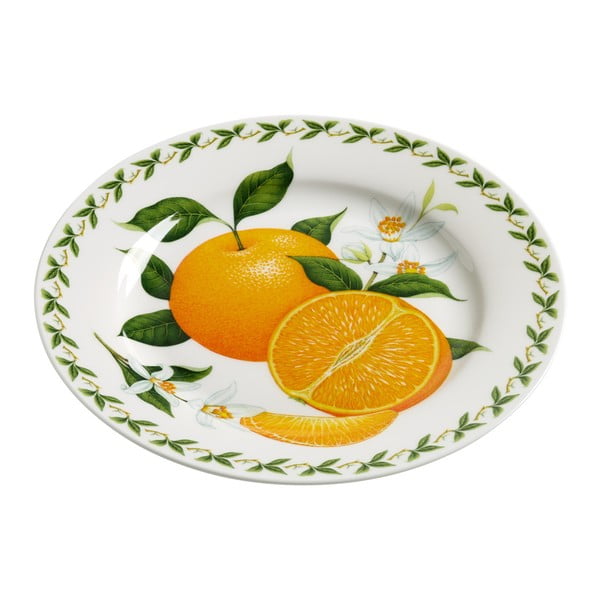 Maxwell & Williams Orchard Fruits Orange kaula porcelāna šķīvis, ⌀ 20 cm