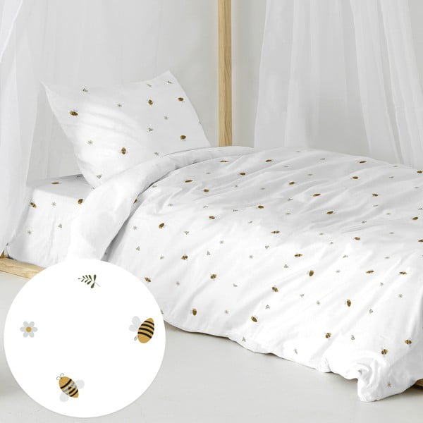 Vienguļamā kokvilnas bērnu gultas veļa 140x200 cm Honey – Happy Friday