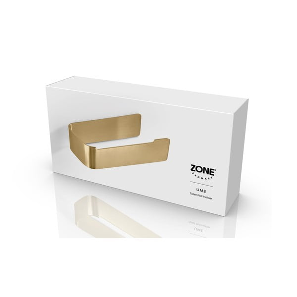 Misiņa krāsas nerūsējošā tērauda sienas tualetes papīra turētājs Ume Brass – Zone-image-3