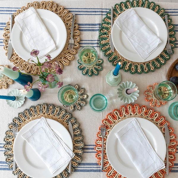 Galda paliktnis no kukurūzas mizas ø 38 cm Corn Husk – Rex London-image-1