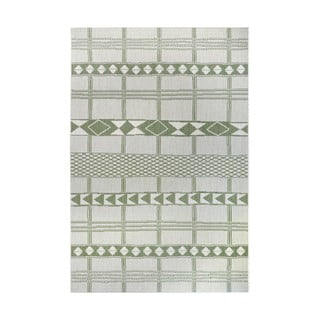 Zaļi bēšs āra paklājs Ragami Madrid, 80 x 150 cm