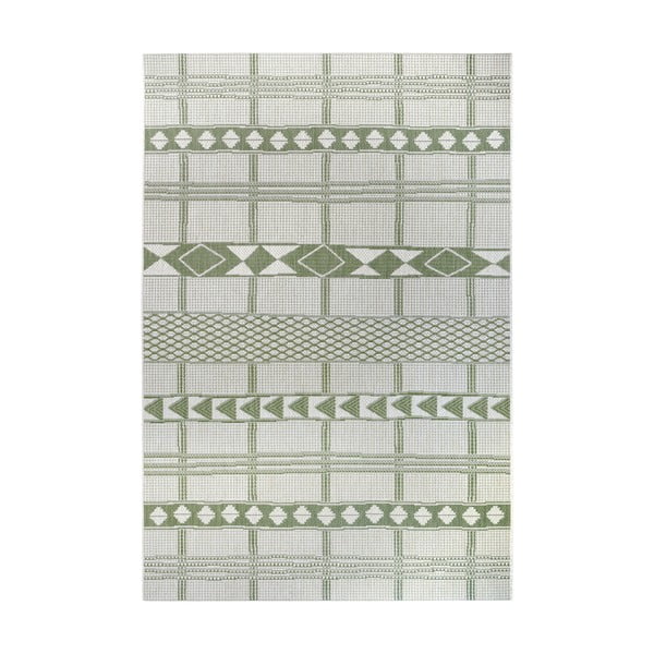 Zaļi bēšs āra paklājs Ragami Madrid, 200 x 290 cm