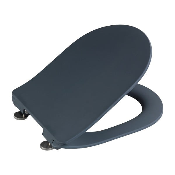 Pelēks tualetes poda sēdeklis Wenko Sedilo Grey, 45,2 x 36,2 cm-image-1