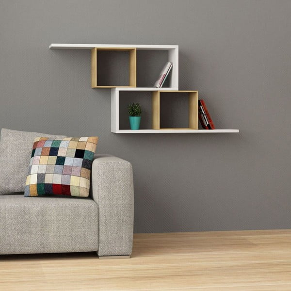 Grāmatu skapis Zerre, balts-image-1