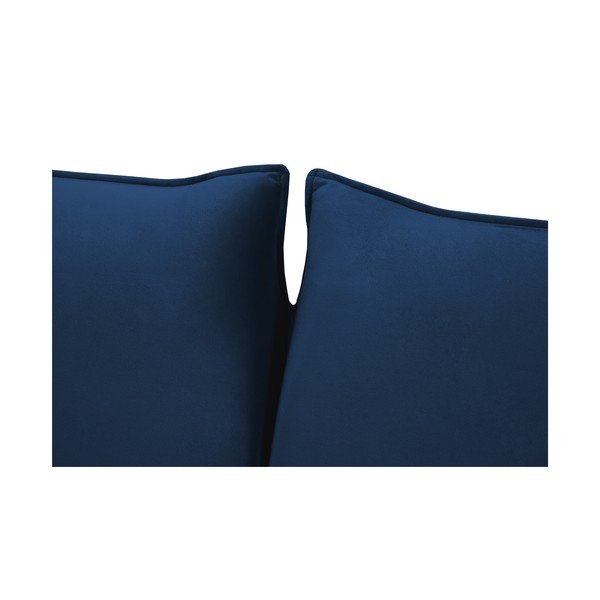 Tumši zils samta izvelkamais dīvāns 194 cm Vienna – Cosmopolitan Design-image-4