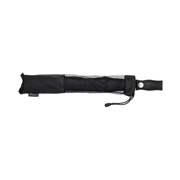 Melns salokāms vējdrošs lietussargs Ambiance Minimalistic, ⌀ 123 cm-image-1