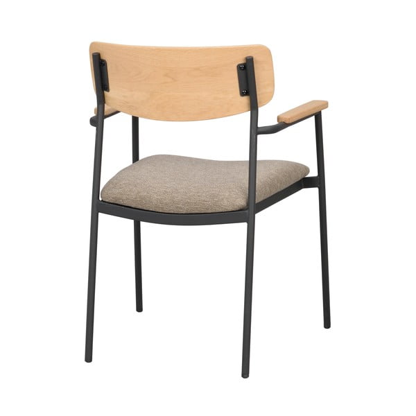 Bēši/dabīga toņa pusdienu krēsli (2 gab.) Maymont – Rowico-image-4