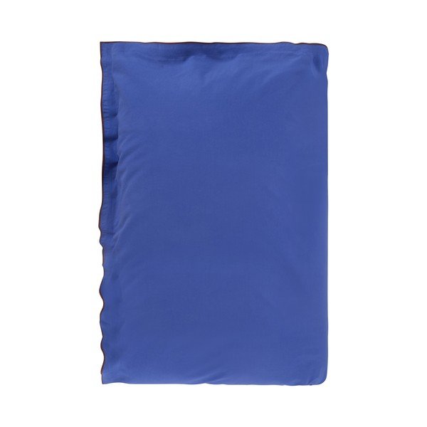 Zila/brūna vienguļamā gultas veļa no kokvilnas perkala 140x200 cm Pivot – Jotex