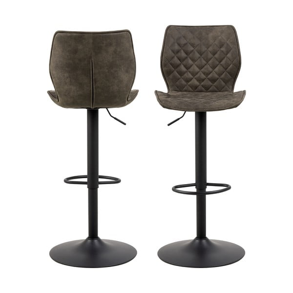 Tumši zaļi grozāmi bāra krēsli (2 gab.) 116 cm Naomi – Actona-image-2