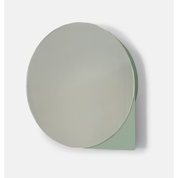 Dūmakaini zaļš metāla piekarams/ar spoguli vannas istabas skapis 35x35 cm Sonnet – Spinder Design-image-1