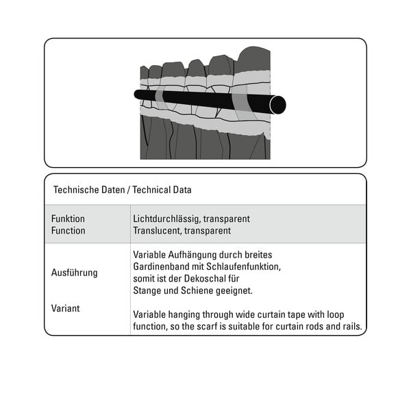 Balts dienas aizkars 140x245 cm Diamant Scherli – Sehlbach-image-2
