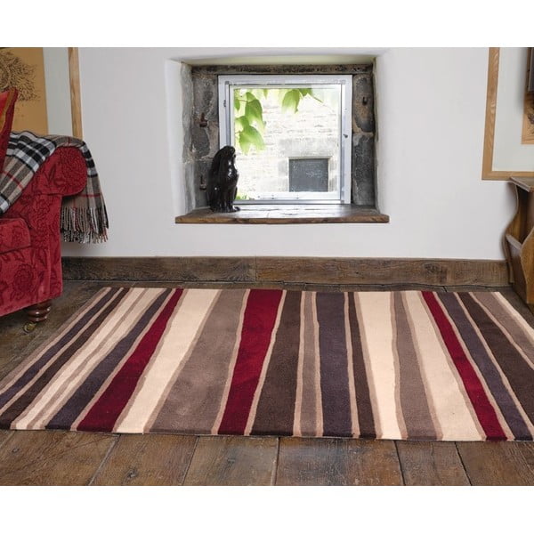 Paklājs Flair paklāji Streak Brown/Red, 160 x 230 cm