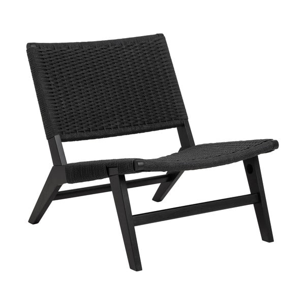 Melns austs atpūtas krēsls Carson – Actona