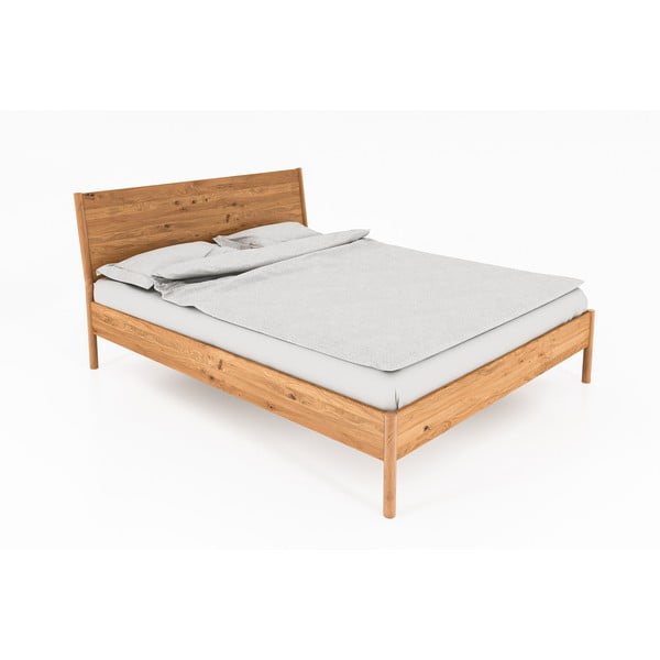 Dabīga toņa vienvietīga gulta no ozolkoka 90x200 cm Pola – The Beds
