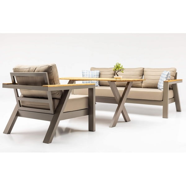 Bēšs dārza atpūtas komplekts 7 personām Daisy – Floriane Garden-image-2