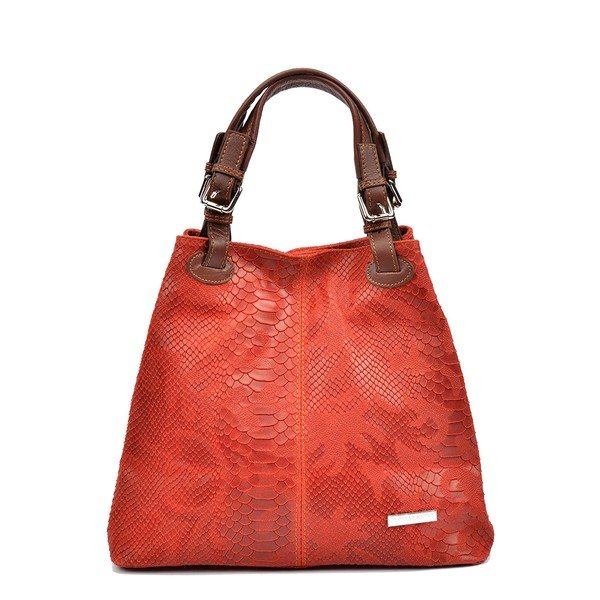 Sarkana ādas rokassomiņa Luisa Vannini Marcelle