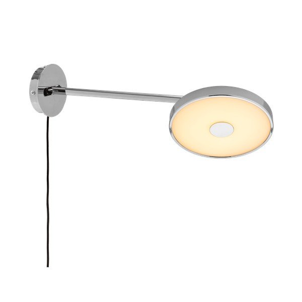 Spīdīgas sudraba krāsas LED sienas lampa ar saliekamu konstrukciju/ar regulējamu spilgtumu ar vadu ø 15 cm Asteria Wall Long – UMAGE-image-2
