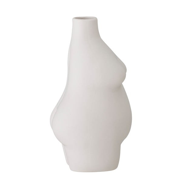 Balta māla vāze Bloomingville Elora, augstums 18 cm-image-2