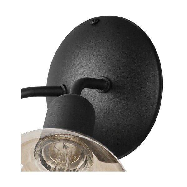 Melna sienas lampa Viggo – LAMKUR-image-4