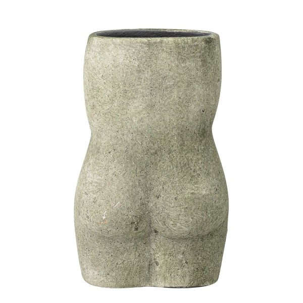 Pelēkzaļa terakotas vāze Bloomingville Emeli, augstums 16 cm-image-3