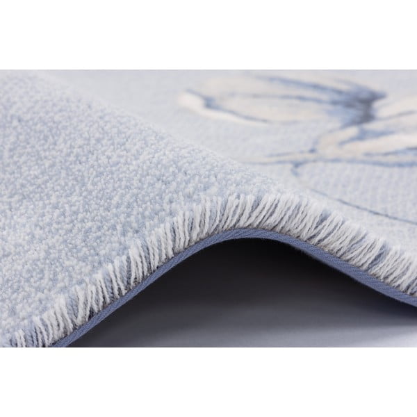 Gaiši zils vilnas paklājs 300x400 cm Talwin – Agnella-image-3