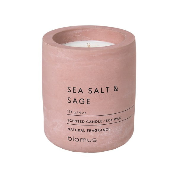 Aromātiskā sojas vaska svece degšanas laiks 24 h Fraga: Sea Salt and Sage – Blomus