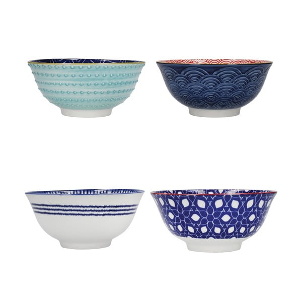 4 keramikas bļodu komplekts Kitchen Craft, ø 16,5 cm