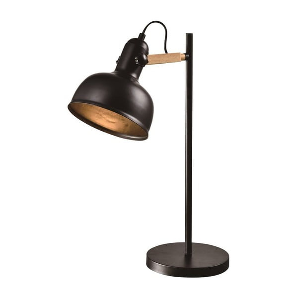 Melna metāla galda lampa (augstums 56 cm) Reno – Candellux Lighting