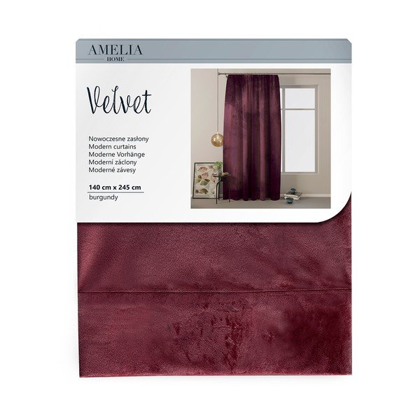 Violets samta aizkars AmeliaHome Velvety, 245 x 140 cm-image-3