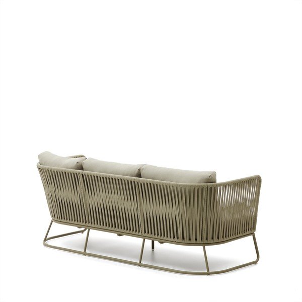 Haki tērauda dārza dīvāns Saconca – Kave Home-image-1